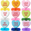 9Pcs Valentines Day Decorations Centerpiece Conversation Hearts Decorations Heart Valentines Day Table Decorations for Valentine Party Supplies