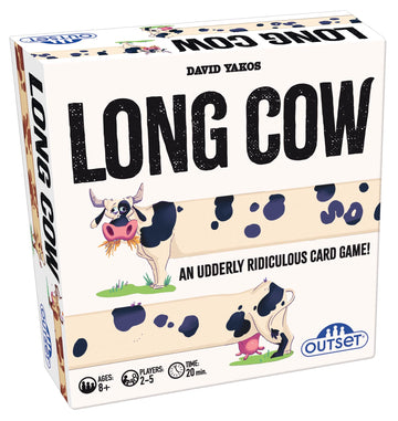 Outset Media Long Cow Competitive Card Game - an Udderly Ridiculous Card Game - for 2 to 5 Players Ages 8+ Years
