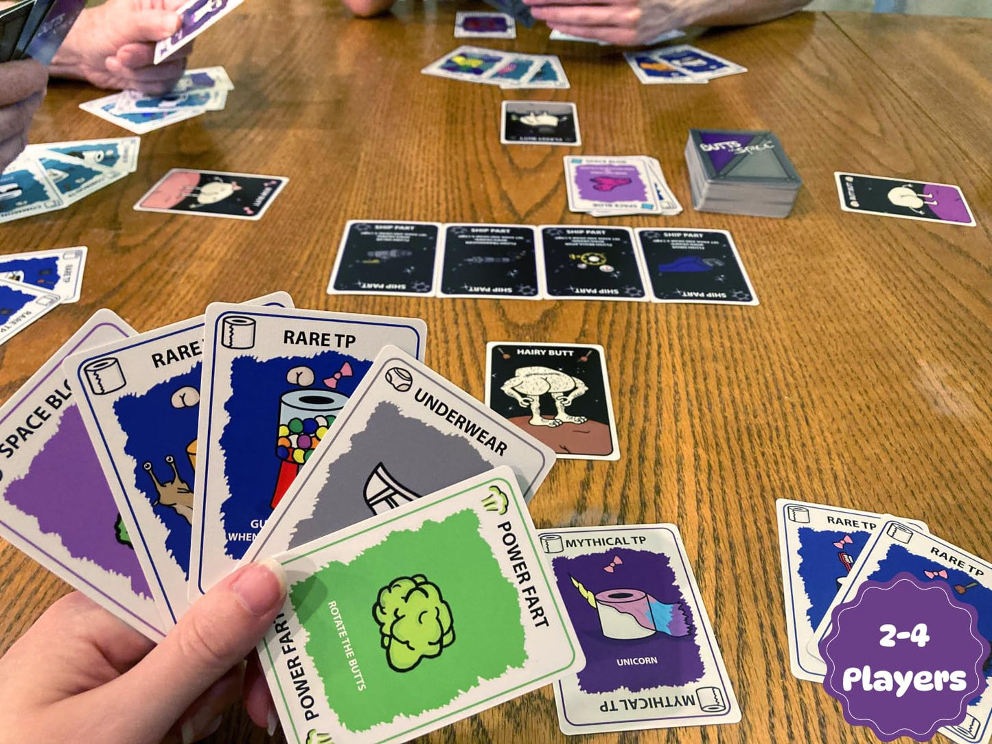 Butts in Space: The Card Game - Fun Gift for Families, Kids Ages 8-12, Teens, Grandmas, Grandpas, and Old Maids