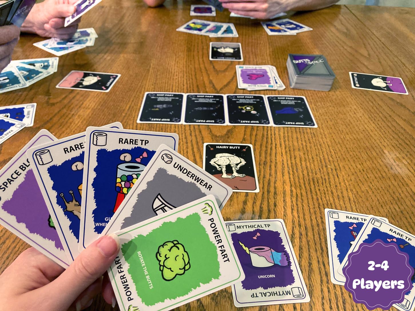 Butts in Space: The Card Game - Fun Gift for Families, Kids Ages 8-12, Teens, Grandmas, Grandpas, and Old Maids