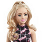Barbie Fashionistas Doll #202, Curvy with Blonde Hair, Girl Power Print Outfit & Accessories Including Sneakers & Fanny Pack