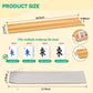 19'' Wooden Mahjong Racks with Magnetic Pushers, Set of 4 with Stroge Bag