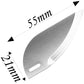 Share Goo 55x21mm RC Model Boat Water Knife Turn Fins Auxiliary Waterjet Compatible with 60-75cm Electric Nitro Power Remote Control Boats Feilun