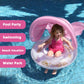 Pool Floats Kids, Inflatable Baby Toddler Swim Ring with Gold Glitter Butterfly Back Support, Ages 6+ Months Under 50 lb, Cute Summer Pool Floaties