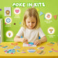 creative kimi 9 PCS Poke Poke Art - Magical Princesses,Foil Art, Mess-Free Fun for Kids, DIY Wood Craft Kits, Creative Activity, Gifts for Girls
