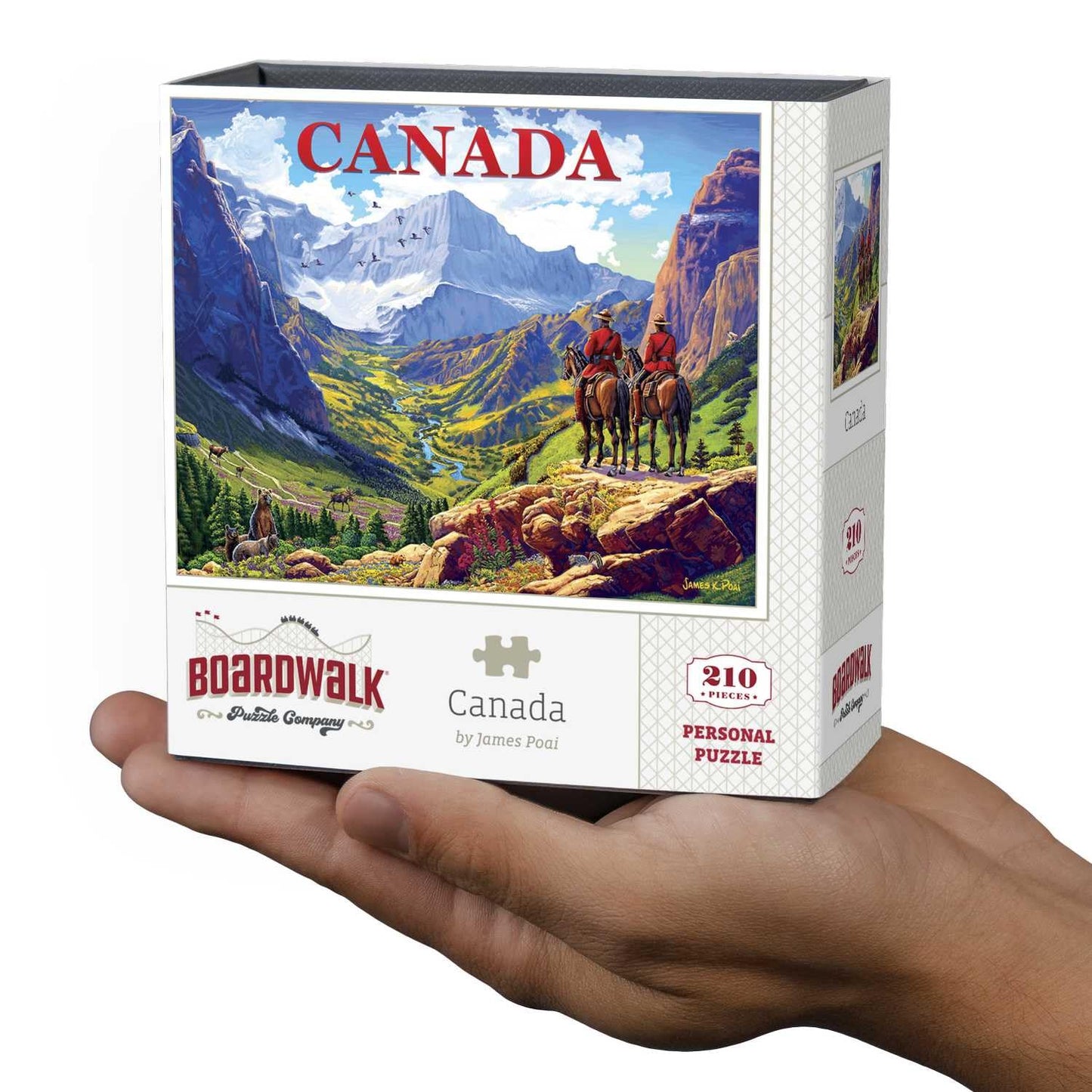 Boardwalk Canada 210 Piece Personal Puzzle, Jigsaw Puzzles with Premium Box, Canadian Gifts for Adults, 6"x8"