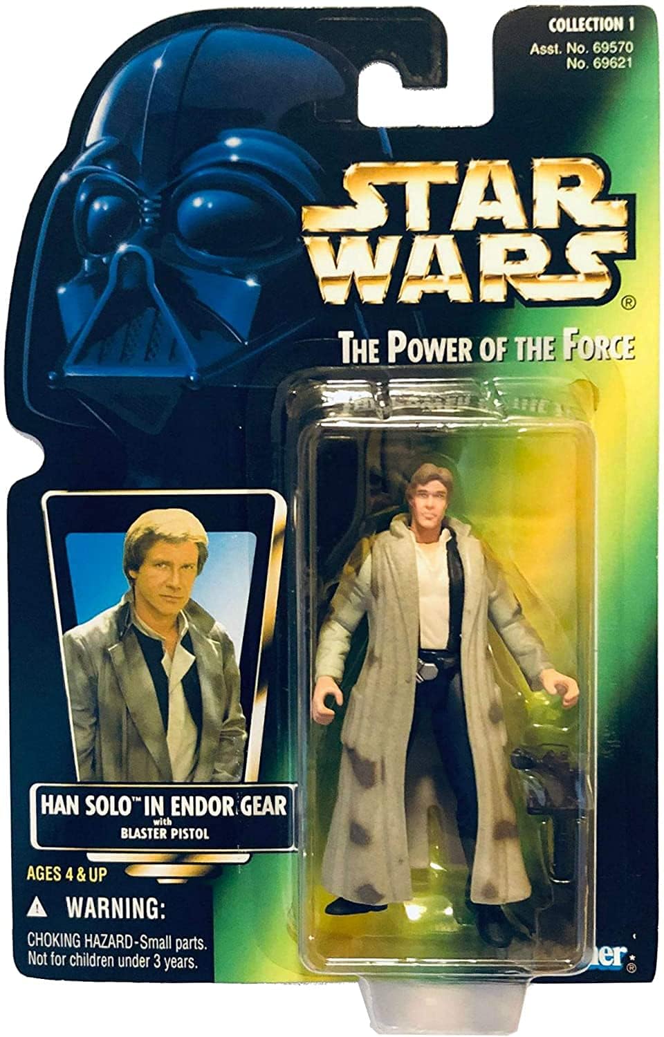 Star Wars Power of The Force - Han Solo in Endor Gear Action Figure