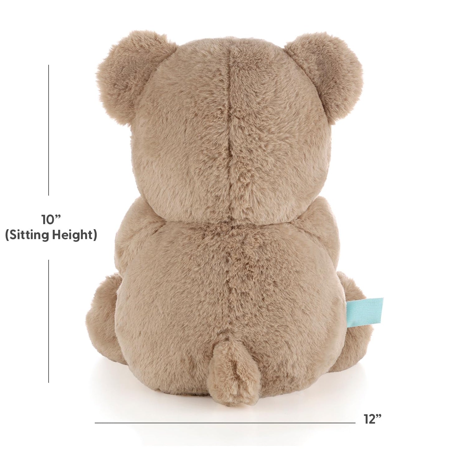 The Peanutshell Teddy Bear Stuffed Animal - 10 inch - Baby Safe - Machine Washable - Soft Bear Baby Toys, Newborn Infant Toddler, Plushies for Boys