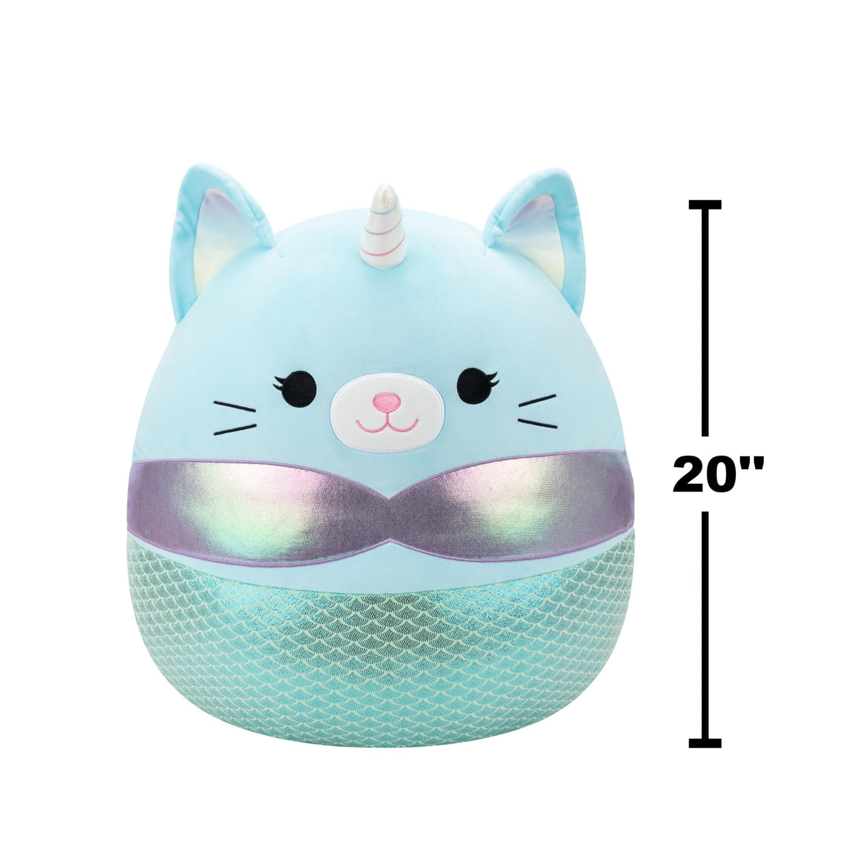 Squishmallows Original 20in Svetlana the Teal Caticorn Mermaid - Official Jazwares Plush (Jumbo)