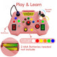 Toddler Busy Board With LED Light - Baby Game Sensory Toy,Light Switches Montessori Toy for 3 Year Old?Kids Educational Learning Activities