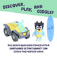 Bluey Bandit Surf Beach Toy Set, Exclusive 3" Poseable Bandit Figure Beach Toy Kit with Sunglasses, Quad Bike & Surfboard Accessories