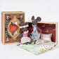 LEVLOVS Mouse in a Box Birthday Mouse Baby Mice in a Cheese Box Baby Registry Gift Birthday Gift Designer Doll