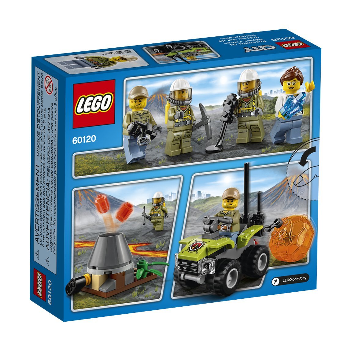 LEGO City Volcano Explorers 60120 Volcano Starter Set Building Kit (83 Piece)