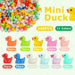 Arcimatto 240 Pack Mini Ducks Tiny Resin Duck Bulk, Decor Duck Figures for Miniature Dollhouse Decor Garden Aquarium Potted Ornament, DIY Charm Crafts