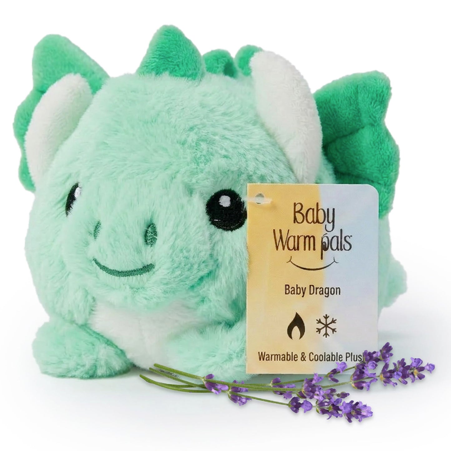 Warm Pals Baby Dragon, Small 4x7 Microwavable Comfort, Heated Plushie for Warmth, Calming Anxiety, Relaxing Bedtime Snuggles and Cozy Toys for Kids