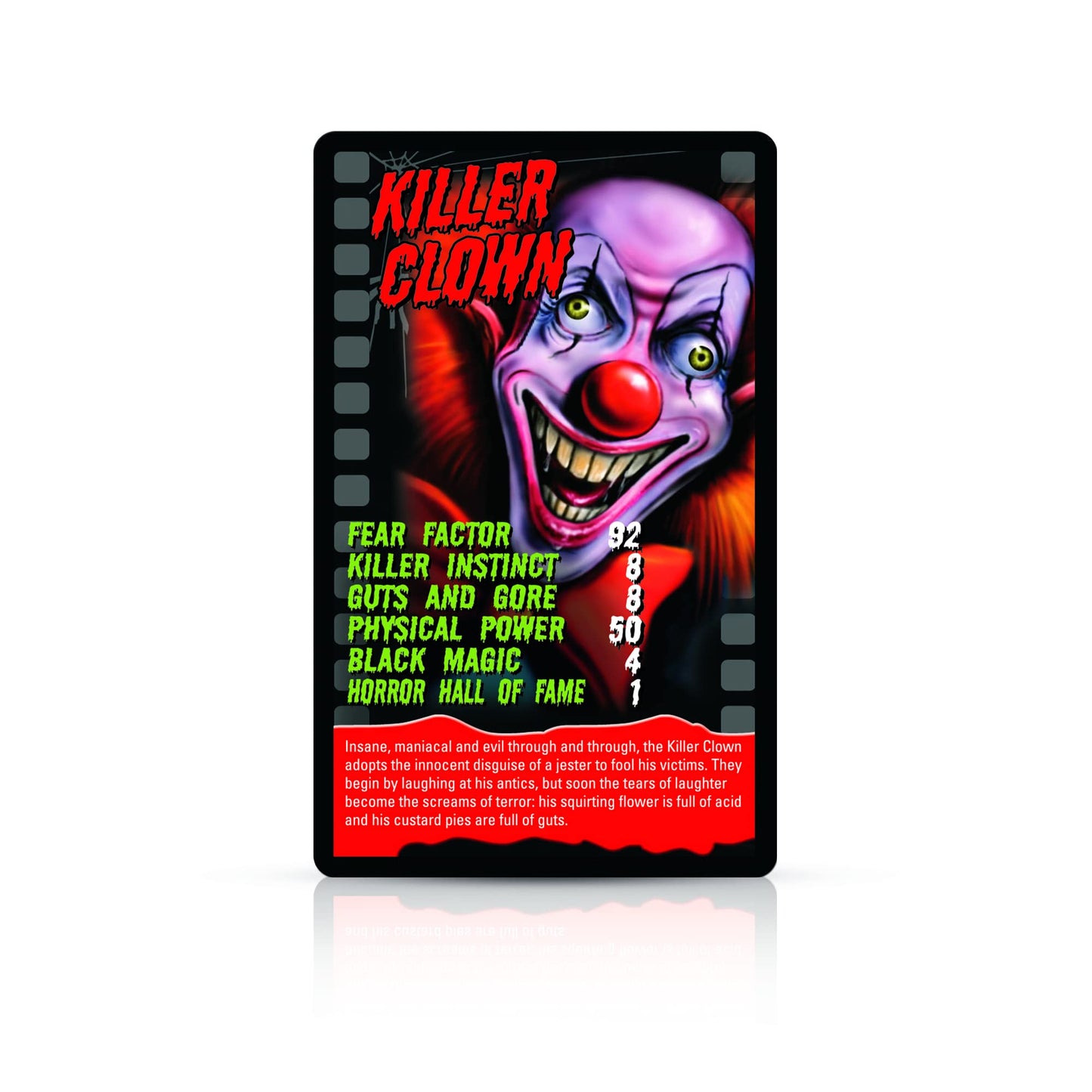 Horror 2020 Top Trumps Card Game w/Glow in The Dark Case