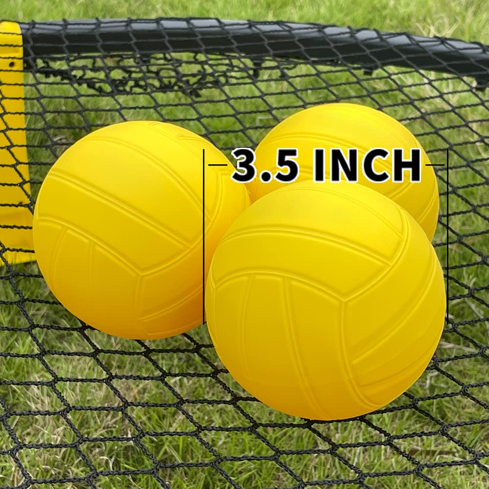 ehsyxslx Spike Standard Game Set Replacement Balls 3.5inch 3-Pack with Pump