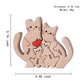 Personalized Wooden Puzzle with 2-8 Family Name,Wooden Cat Puzzle,Customizable Wooden Puzzle for Home Decor and Thoughtful Gifts,Birthday for Mom, Dad