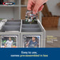 BCW Collectible Card Bin - Single Gray | Storage Box for Trading Cards | Holds 3200 Cards | Includes 4 Card Storage Partitions | Loose Trading Card