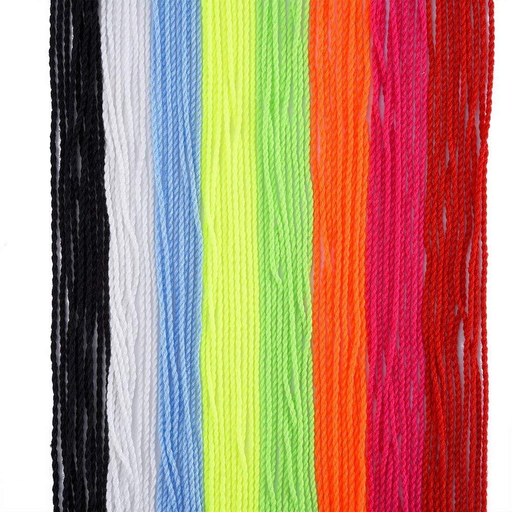 HNYYZL Polyester Yoyo String with 100pcs Professional Yoyos String Replacement for Responsive and Non Responsive Yoyos and 10 Pieces Finger Brace