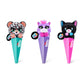 COCO Surprise Neon (Random 3 Pack) by ZURU Randomly Assorted Surprise Animal Plush Toys with Baby Collectible Pencil Topper Character Toy in Cone