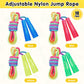 Jeffbaubl 10 Pack Jump Rope for Kids, Kids Rainbow Jump Rope, 7.2Ft