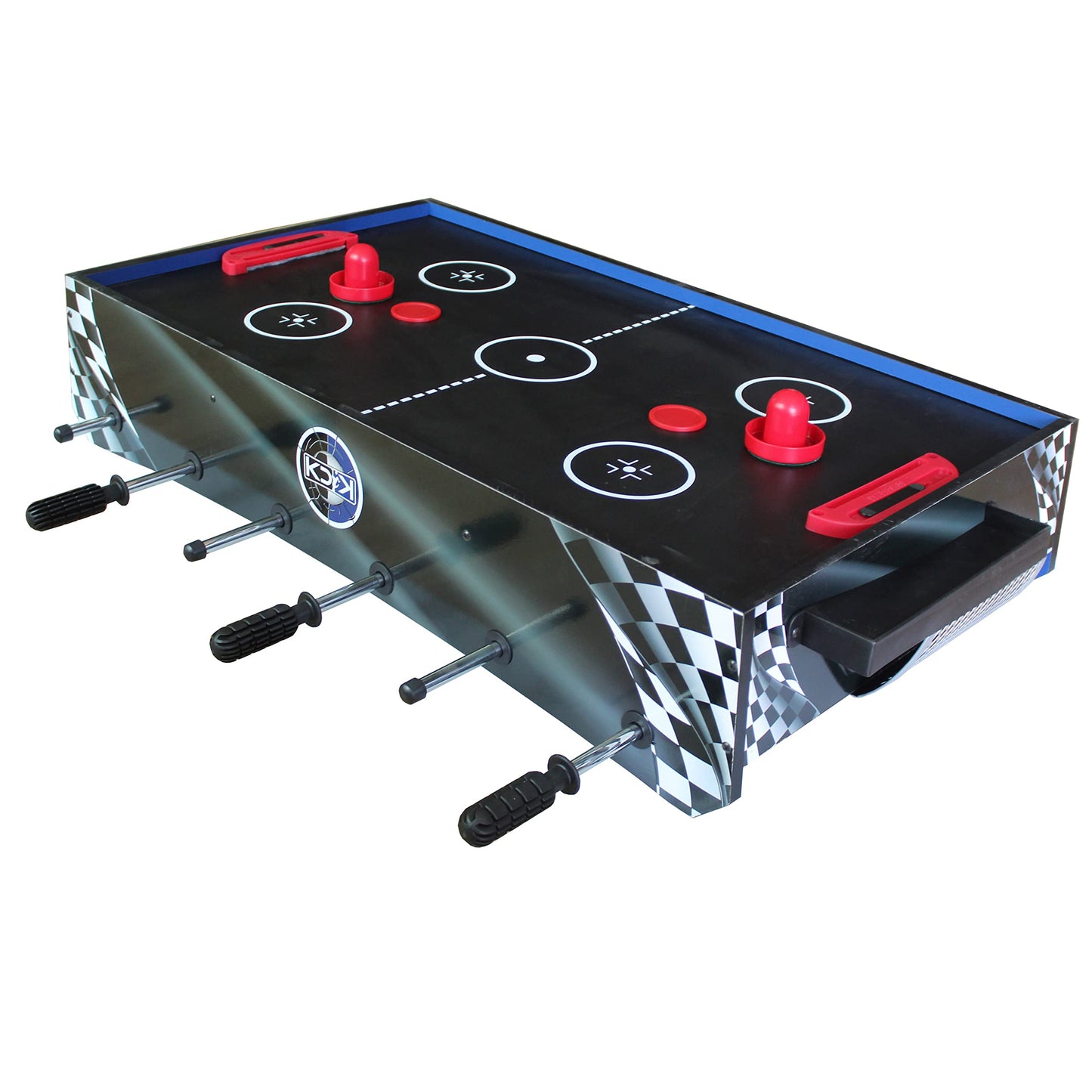 KICK Convoy 40" 4-in-1 Mini Tabletop Multi Game Table - Foosball, American Football, Push-Hockey and Ping Pong