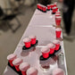 Tipsy Ships Beer Pong Set V2 - The Ultimate Battle Pong Party Game - 8 Ship Trays, 3 Ping Pong Balls Included. Fits Any Standard Plastic Cup, Battle