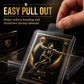 Coolbyl 500 Tabbed Card Sleeves - Easy-Pull Design for Grading Submission, Fit Card Savers & Semi-Rigid Card Holders, Clear Archival-Grade Material