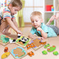 edutree Wooden Puzzles for 2-4, 6 Pack Animal Shape Puzzle Montessori Toys for 2 3 4 Year Old, Educational Learning Toys for Girls Boys