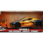 Jada Toys Marvel Wolverine X-Men 1:24 2020 Chevy Corvette Die-Cast Car with 2.75" Wolverine Figure
