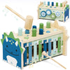Lehoo Castle Baby Montessori Toys for 1 2 Year Old, Wooden Hammering Pounding Toy with Xylophone, Educational Learning Activities for 1 2 3 Year Old