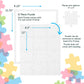 Hygloss 4 Blank Jigsaw Puzzles with Envelopes - 8.5 x 11 Inch, 12 Pieces Each - DYI Party invites, Perfect for Decorating, Kids' Activities, Arts