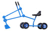 Sandbox Digger Toy Excavator With Wheels- Foldable Playground Equipment for Outdoor Play w/ No-Bend, No-Pinch Heavy Duty Metal Ride On Sand