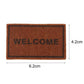 1Pc Brown 1/12 Miniature Welcome Mats Doormat Dollhouse Decoration Accessories, DIY Micro Scene Decor