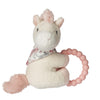 Mary Meyer Soft Baby Rattle with Soothing Teether Ring, 6-Inches, Cream Giddy Up Pony