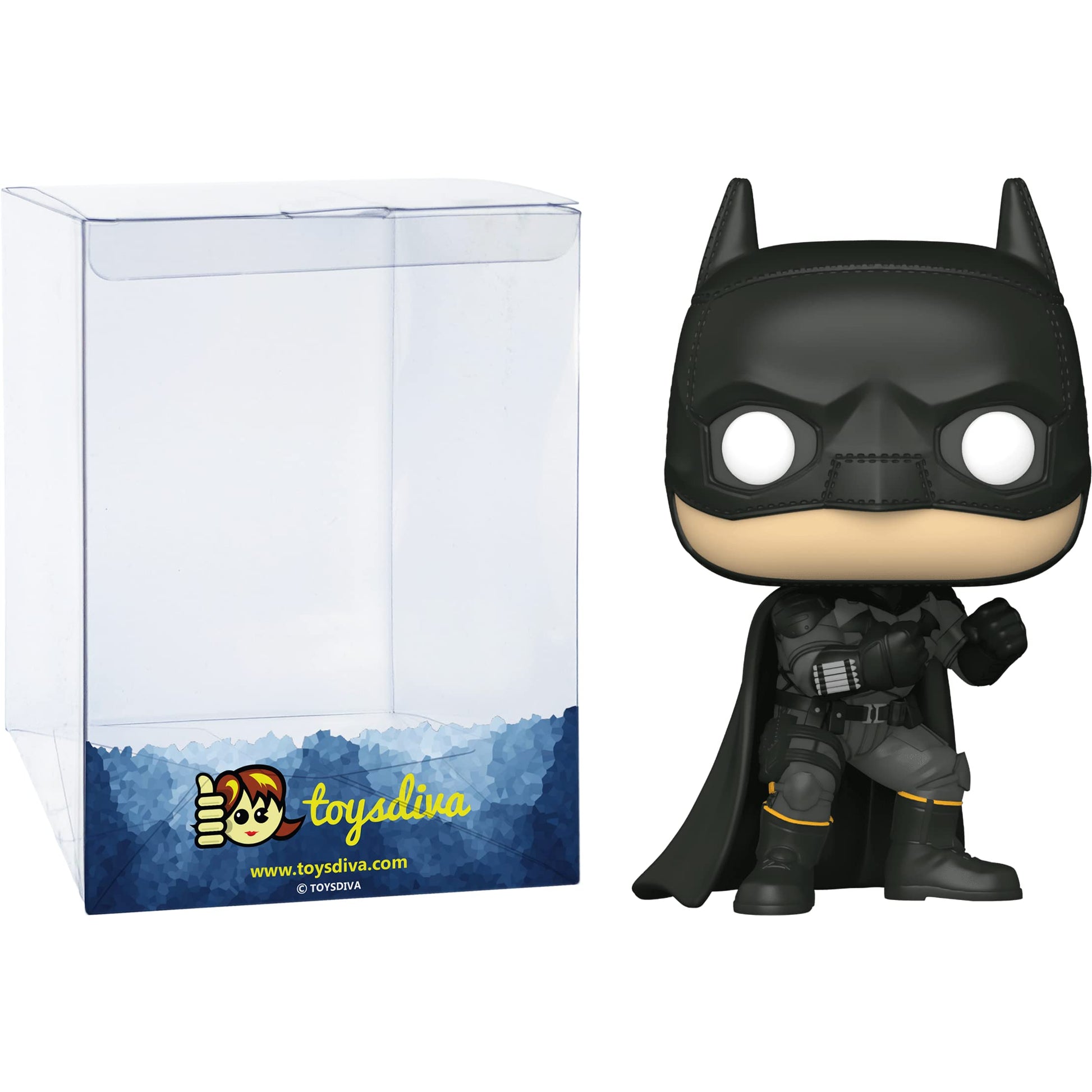 Funko B a t m a n : P o p ! Heroes Vinyl Figurine Bundle with 1 Compatible 'ToysDiva' Graphic Protector (1187-59276 - B)