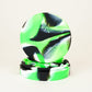 FanRoll Silicone Round Dice Case: Green/Black/White, Role Playing Game Dice Accessories for Dungeons and Dragons
