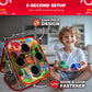 Swooc Games® - Dino Frenzy | 2-in-1 Corn Hole Games for Kids | 5-Second Setup | Dinosaur Bean Bag Toss Game for Kids | Kid Cornhole Game Set | Toddler
