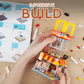 HIGH GODO City Street View Burger Shop Building Set, MOC Creative Model Set Creative Model Toys, Unique Home Decor, Ideas Birthday Holidays Toy Gift