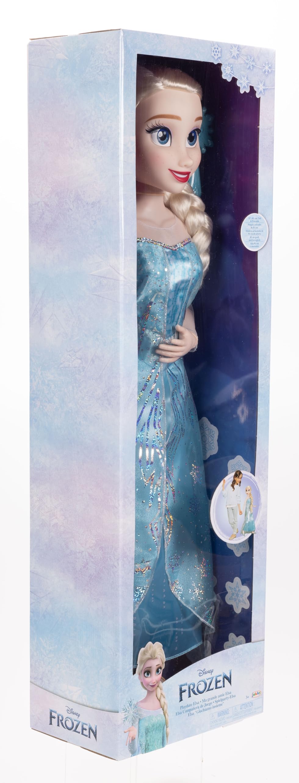 JAKKS Pacific Frozen Playdate Elsa Doll 32 Inches Tall