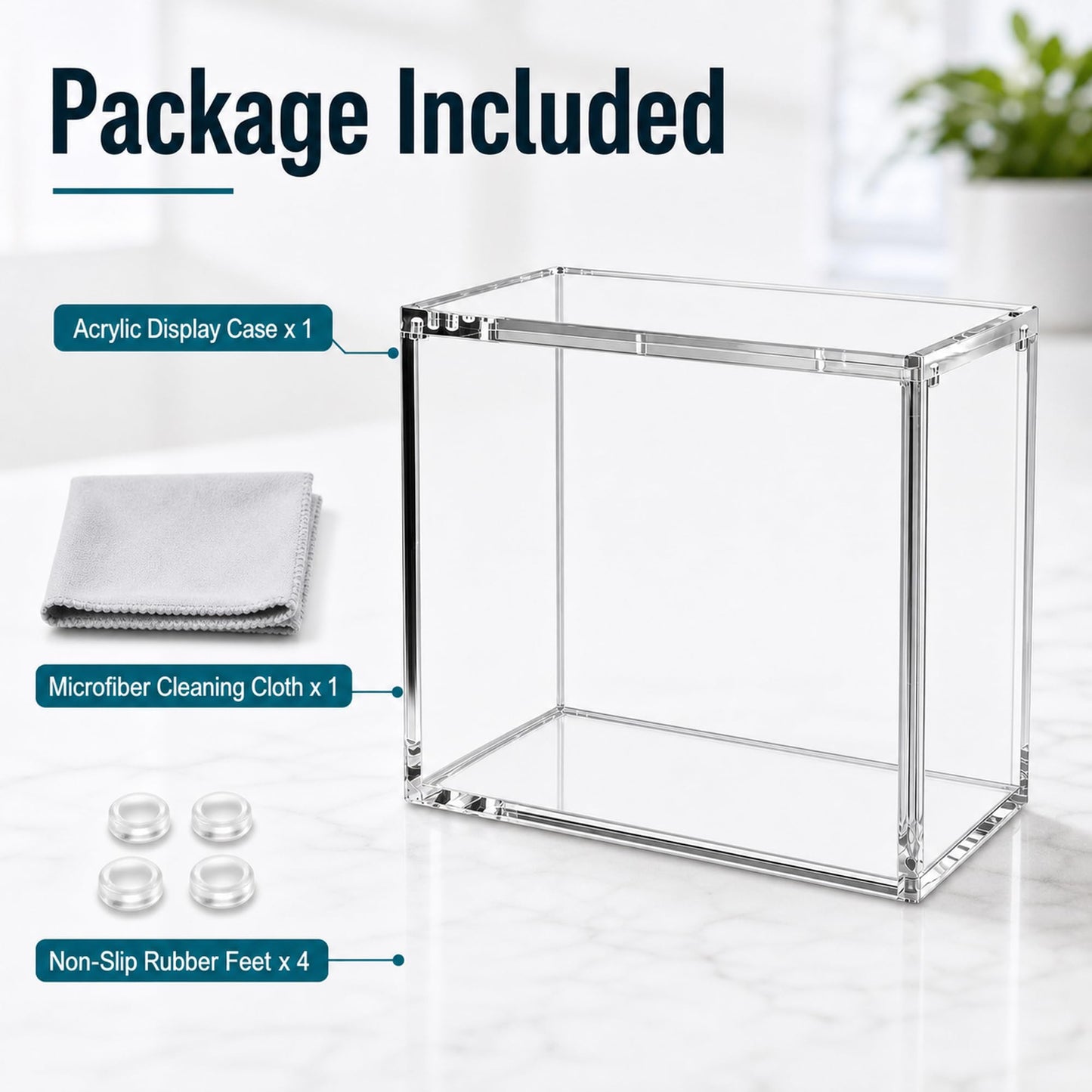 Booster Box Acrylic Case, Rounded Edge 8mm + 5mm Thick Clear Booster Box Protector for PKMN TCG | Magnetic Lid, UV Blocking & Dust Proof Display Case