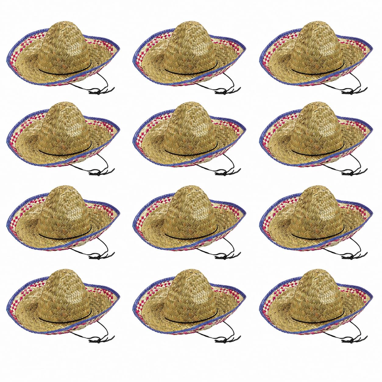Fun Express Child's Sombrero Hat for Cinco de Mayo (12 per set)