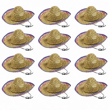 Fun Express Child's Sombrero Hat for Cinco de Mayo (12 per set)