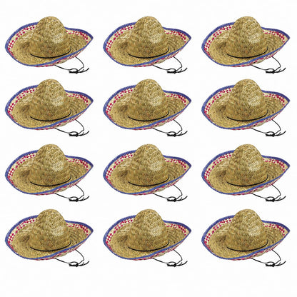 Fun Express Child's Sombrero Hat for Cinco de Mayo (12 per set)