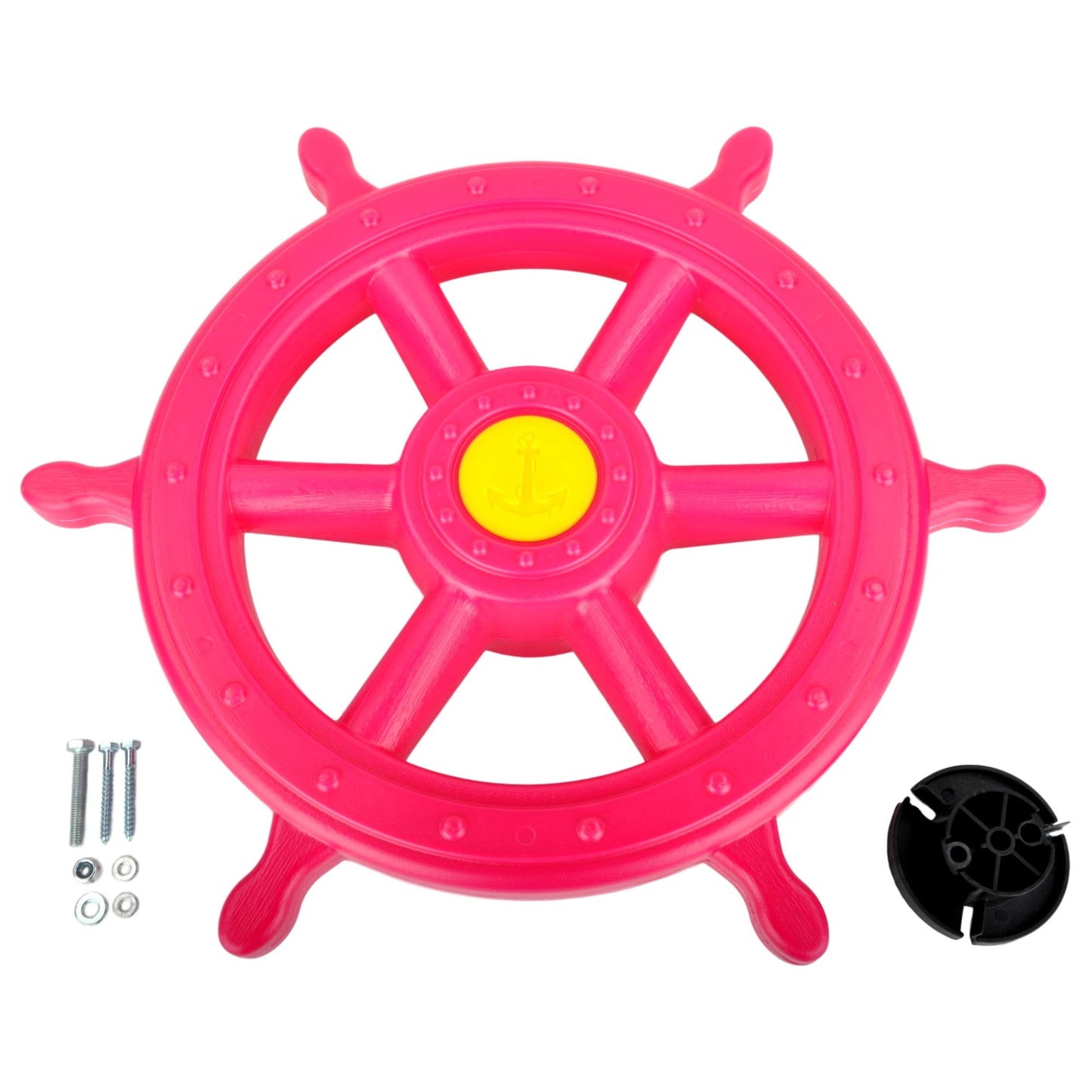 Swing Set Stuff Inc. Ships Wheel (Pink) & SSS Logo Sticker