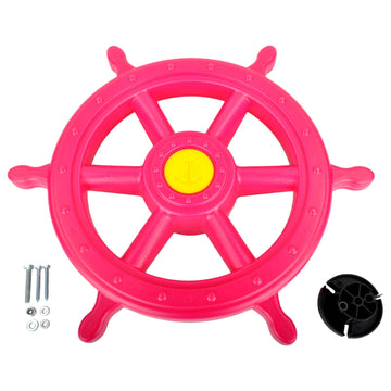 Swing Set Stuff Inc. Ships Wheel (Pink) & SSS Logo Sticker