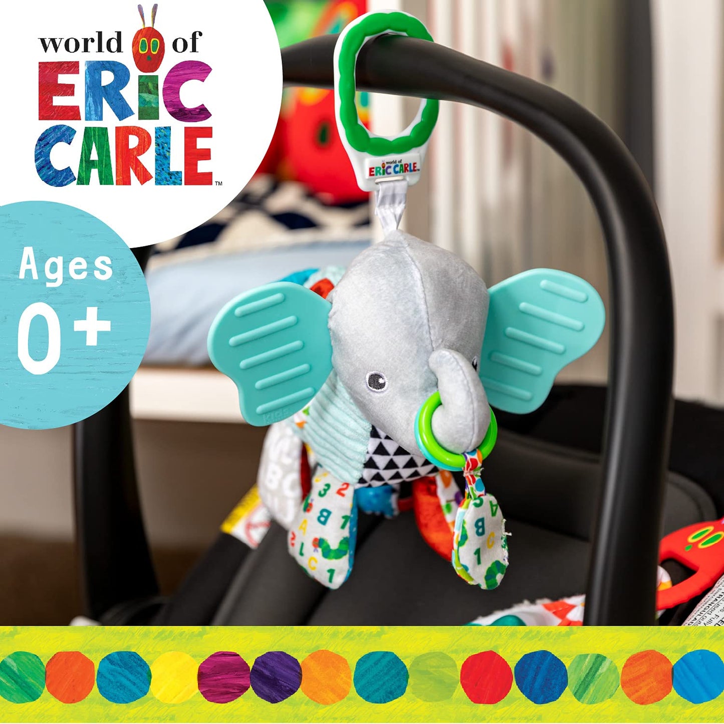 World of Eric Carle Elephant On the Go Developmental Activity Toy, 14”