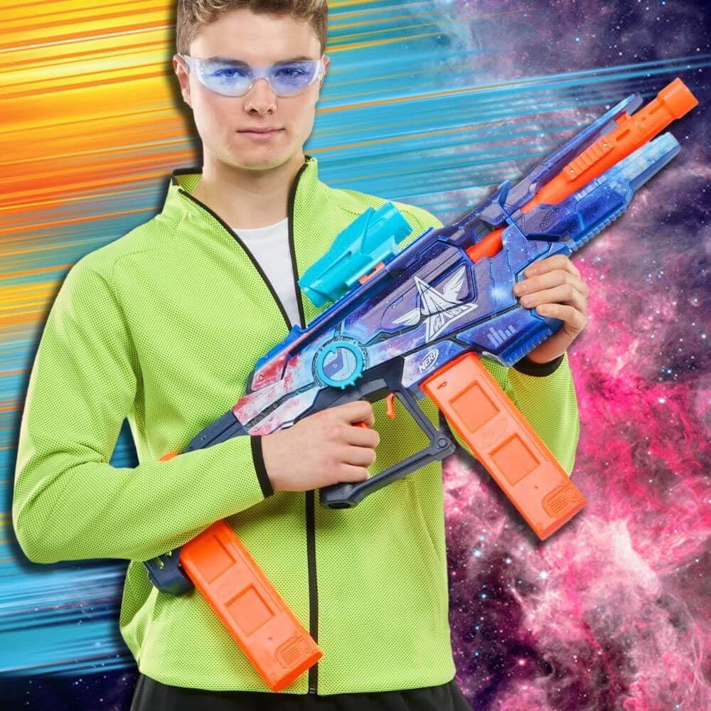 Nerf Loadout Galactic Commander Motorized Blaster, 3 Firing Modes, 3 Attachment Accessories, 48 Nerf N1 Darts, Kids Toys & Gifts, Ages 8+