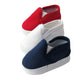 American Fashion World Red White and Blue Canvas Slip-Ons for 18-Inch Dolls | 3 Pack | Premium Quality & Trendy Design | Dolls Shoes | Shoe Fashion